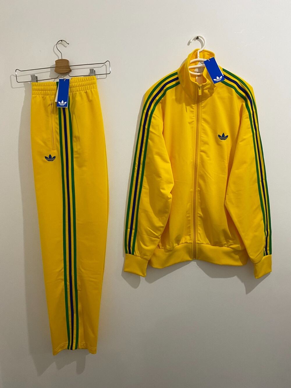 Adidas Originals Firebird Tracksuit Eqt Yellow Green Collegiate Royal Size L